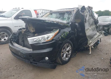 2015 Toyota Highlander Xle V6 z USA, uszkodzony, nr VIN 5TDJKRFH2FS106360